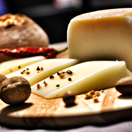 Semplice piatto di formaggio Havarti di funghi 46881